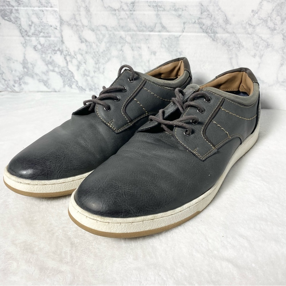 Rye By Hawker Rye Gray Larelissi Contrast Stitch Sneakers